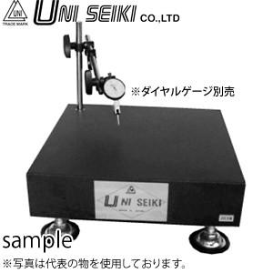 ユニセイキ 石定盤スタンド JIS0級 300×300×70mm ヘッド：微動調整付(ダイヤルゲージ...
