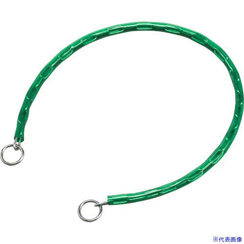■緑十字 チェーンロック(錠別売タイプ) 緑 チェイン−80G 長さ800mm 両端リング付 198...