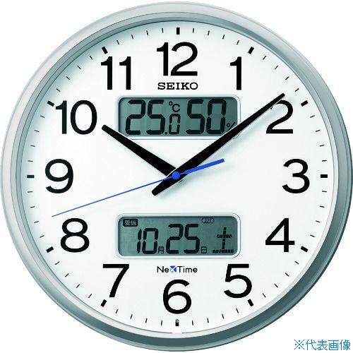 ■SEIKO 電波掛時計 ”セイコーネクスタイム ZS250S” (ハイブリッド電波時計) ZS25...