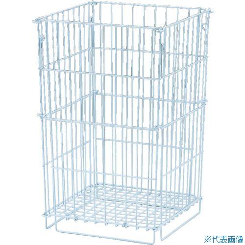 ■コンドル 屋外用ゴミ箱 パークワイヤーネット(折りたたみ式) 80L 白 YD67LIJ(1704...