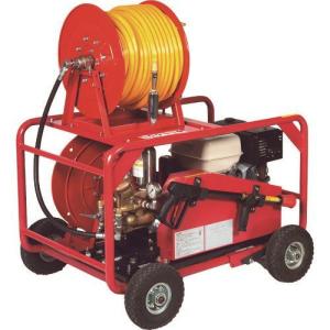 ■スーパー工業 エンジン式高圧洗浄機 SER-6005-3 フルフレームタイプ(セル付) SER60053(2051143)[法人限定][外直送元]