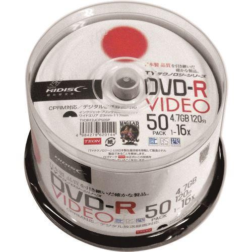 ■ハイディスク DVD−Rビデオ用 50枚パック TYDR12JCP50SP(2080147)