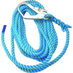 まつうら工業 青色ニューテトロン親綱16mmΦ×10m片側フック付  NEWTETORON1610BLUE