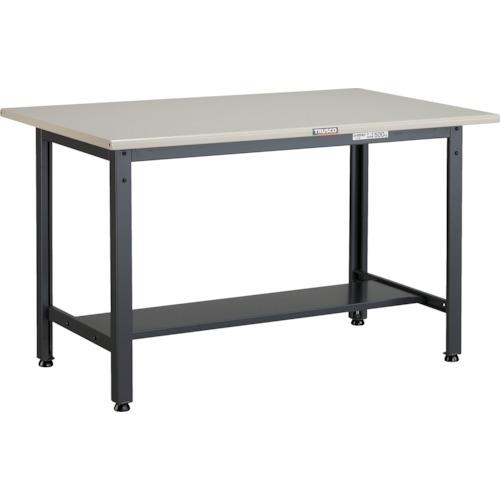 ■TRUSCO 中荷重作業台(500kg)AEW型 900X600XH740 基本タイプ ダークグレ...
