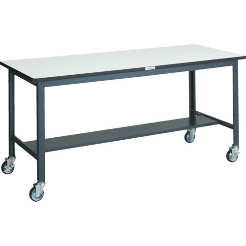 ■TRUSCO 中荷重作業台(250kg)AEW型 1800X900XH846 φ100ウレタンキャ...