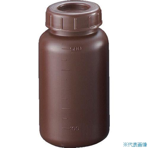 ■サンプラ PE広口遮光瓶 500ml (100個入) 02912C(3540910)