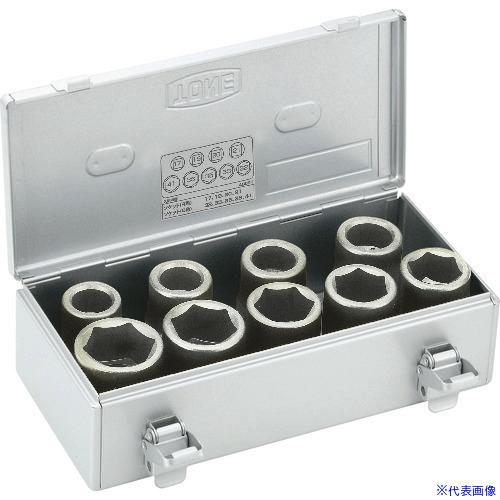 ■TONE インパクト用ソケットセット(自動車整備用) (ホイルナット用) 差込角25.4mm 9点...
