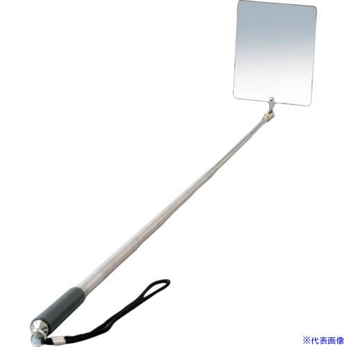■ミツトモ ステンレス検査鏡 100×125mm 伸縮自在 34349(8587934)