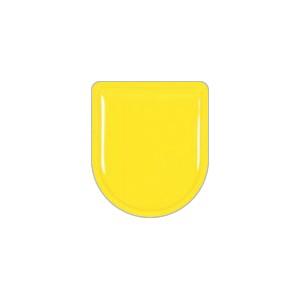 つくし工房 安全標識 888-Y 『黄無地』 役職表示ワッペン 80×70mm 軟質ビニール・スポン...