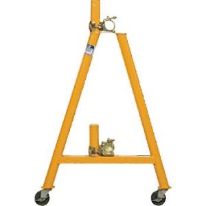 つくし工房 安全標識 5203 キャスター付ガードスタンド 970×615mm スチール クランプ別...