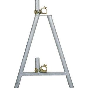 つくし工房 安全標識 5205 全メッキ仕上げガードスタンド 900×615mm スチール クランプ...