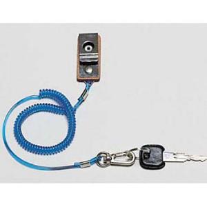 つくし工房 安全標識 5461-A キー抜き忘れ防止用品 ベルト掛け ウレタンカールコードφ2