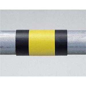 つくし工房 安全標識 6101 トラキラット φ48.6φ・φ42.7パイプ用 強化塩ビ+黄色反射ス...