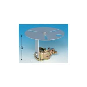 つくし工房 安全標識 6259-T 回転灯・EDライト兼用設置金具 受皿φ180/長穴3ヶ所(φ6?...