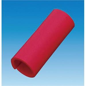 つくし工房 安全標識 7005-R 鉄筋カラーマーカー 赤 長さ：約50mm シリコンゴム[法人限定...