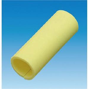 つくし工房 安全標識 7005-Y 鉄筋カラーマーカー 黄 長さ：約50mm シリコンゴム[法人限定...