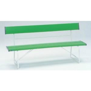 つくし工房 安全標識 8955-G 背付ベンチ(緑) W1505×D516×H740mm 硬質塩ビ+...