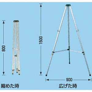 つくし工房 安全標識 B-4 黒板用アルミ三脚 アルミφ19[法人限定][送料別途お見積り]