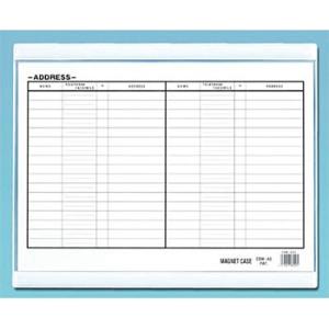 つくし工房 安全標識 B-1052MG マグネット付収納バッグ A3ヨコ用 346×432mm 透明...