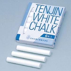 つくし工房 安全標識 B-960 チョーク 白 1箱6本入(箱売り)