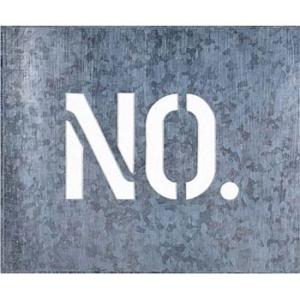 つくし工房 安全標識 J-92C 『No.』 吹付プレート No.プレート 文字サイズ150×240...