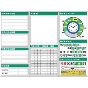 つくし工房 安全標識 KG-721A フラット掲示板 大タイトル無し 3点タイプ KG752+KG7...