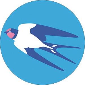 つくし工房 安全標識 KS-18 『とり/丸型』 たのし〜る(ブルーベイシリーズ) φ300 つくシ...