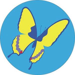 つくし工房 安全標識 KS-21 『こんちゅう1/丸型』 たのし〜る(ブルーベイシリーズ) φ300...