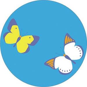 つくし工房 安全標識 KS-23 『こんちゅう1/丸型』 たのし〜る(ブルーベイシリーズ) φ300...