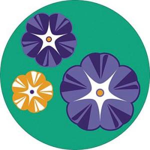 つくし工房 安全標識 KS-122 『はな/丸型』 たのし〜る(グリーンフィールドシリーズ) φ30...