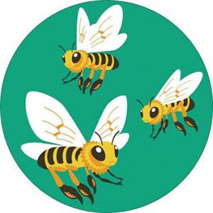 つくし工房 安全標識 KS-132 『こんちゅう2/丸型』 たのし〜る(グリーンフィールドシリーズ)...