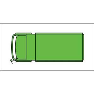 つくし工房 安全標識 MK-201A 『ダンプトラック(大)』 ミニ重機マグネット 60×120mm...