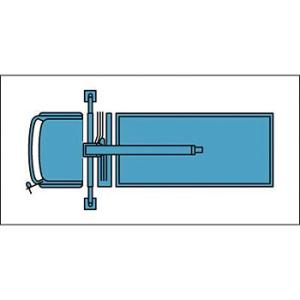 つくし工房 安全標識 MK-203 『ユニック車(小)』 ミニ重機マグネット 30×60mm 長方形...