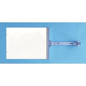 つくし工房 安全標識 SB-99W 『白無地』 スイング標識 両面同一デザインタイプ スチール製スイ...