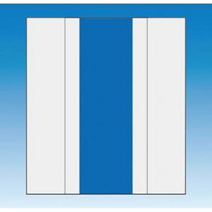 つくし工房 安全標識 TY-201HM 『無地』 資格者表示ゼッケン ブルー/前面胸部用