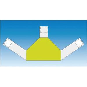 つくし工房 安全標識 TY-202AM 『無地』 資格者表示ゼッケン 蛍光イエロー/背面用