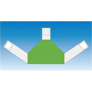 つくし工房 安全標識 TY-202BM 『無地』 資格者表示ゼッケン 蛍光グリーン/背面用