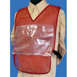 つくし工房 安全標識 TY-52R いろいろチョッキ ダークレッドメッシュ