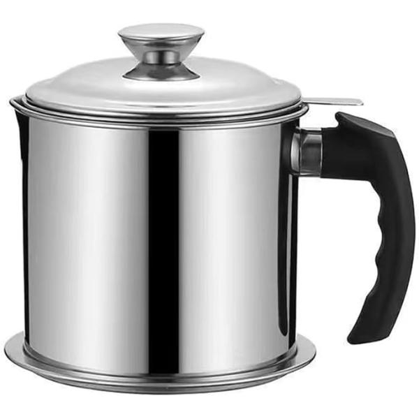 ステンレス製 オイルポット 1.4L 小さめ 小さい コンパクト 安い キッチン おしゃれ オイルポ...