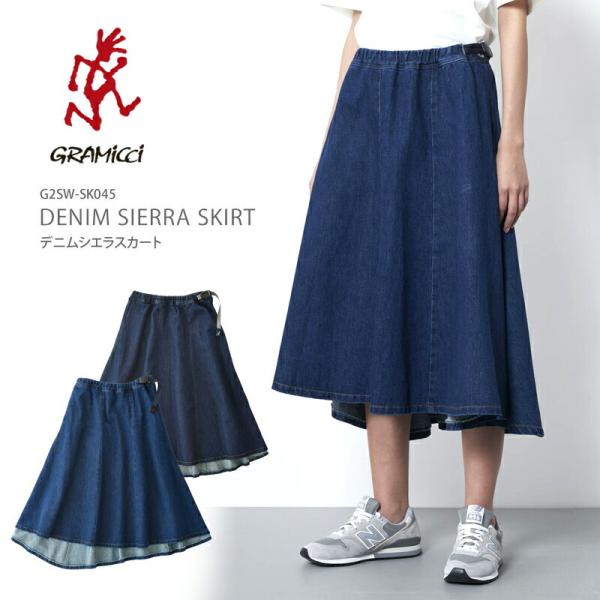 グラミチ デニム シエラ スカート レディース GRAMICCI G2SW-SK045 フレアスカー...