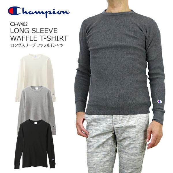 CHAMPION チャンピオン LONG SLEEVE WAFFLE T-SHIRT Shirts ...