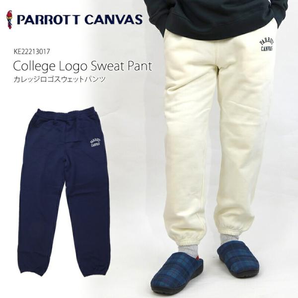 PARROT CANVAS パロットキャンバス  PC222133017 カレッジロゴ スウェット ...