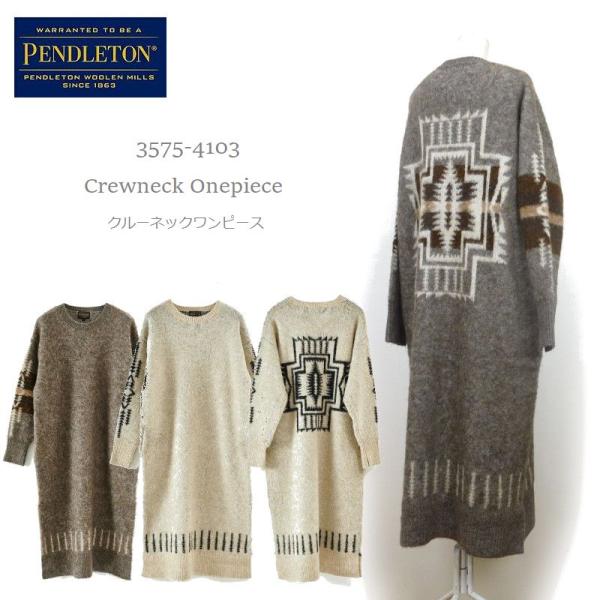 PENDLETON ペンドルトン  ニット クルーネック ワンピース 3575-4103 Crewn...