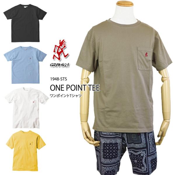 GRAMICCI グラミチ 1948-STS ONE POINT TEE ワンポイント tシャツ コ...