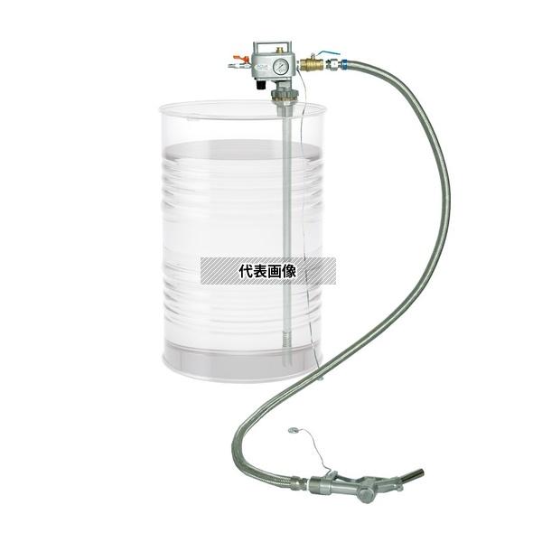 アクアシステム APD-20ASN 200Lクローズドラム缶用エアプレッシャーポンプ(本体アルミ製・...