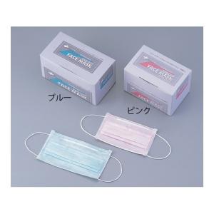 アズワン サージカルマスク 中間プレート入 ピンク 1箱