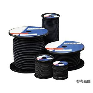 アズワン(AS ONE) ショックコード 50m巻 黒 Φ4mm 110461 1巻