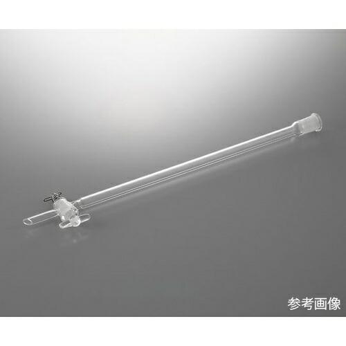 アズワン  クロマトグラフ管(摺合有り) ガラスコックタイプ φ10mm CHG-10-1525 1...