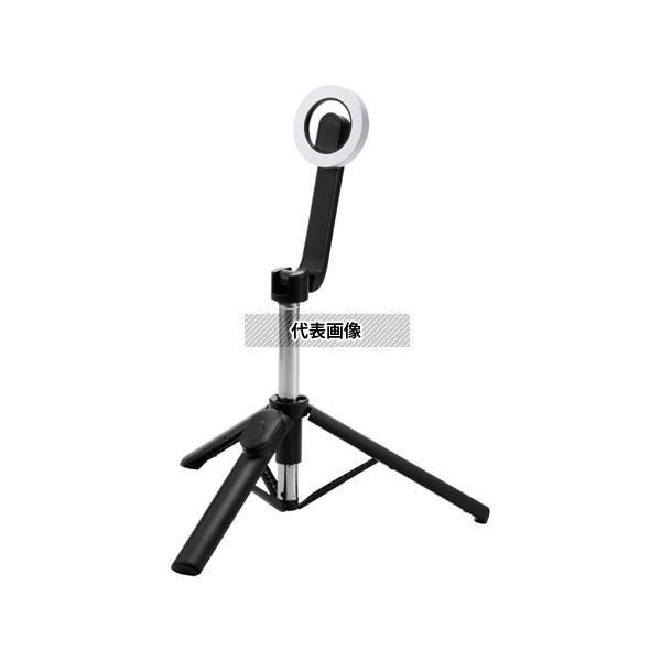 エレコム P-STSRM01085BK スマートフォン用三脚 マグネット吸着 Bluetoothリモ...