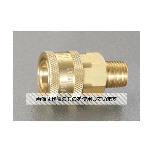 エスコ EA140BD-16 R 2 雄ねじカップリング(中圧用/真鍮)